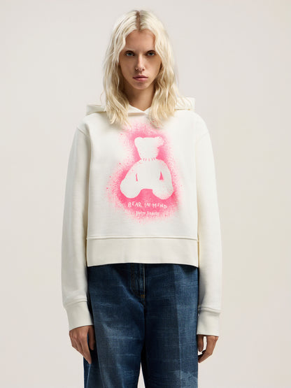 Spray Bear Fitted Hoodie