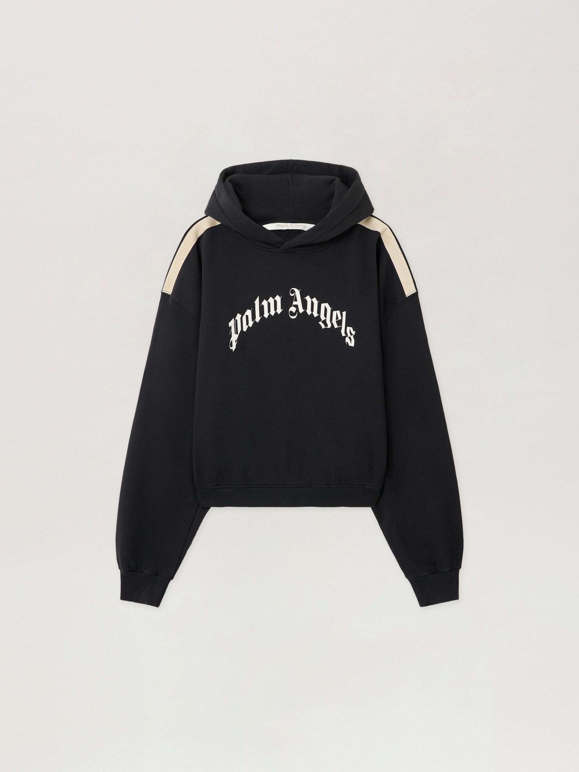 Curved Logo Track Crop Hoodie