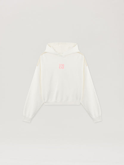 Classic Logo Neon Crop Hoodie