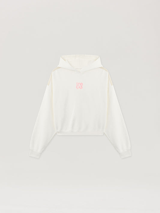 Classic Logo Neon Crop Hoodie