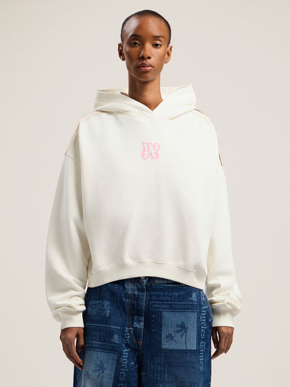 Classic Logo Neon Crop Hoodie