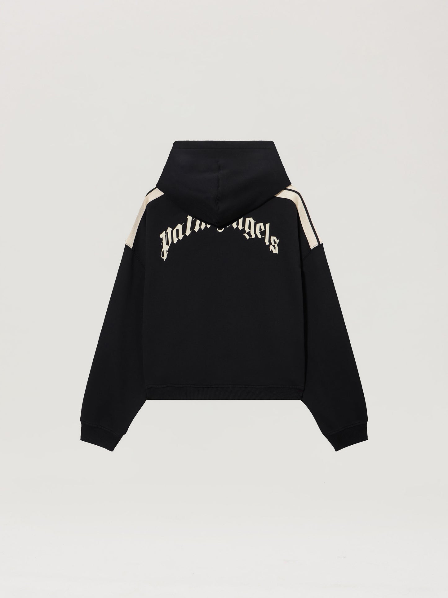 Curved Logo Loose Crop Hoodie