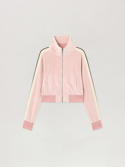Logo Chenille Crop Track Jacket