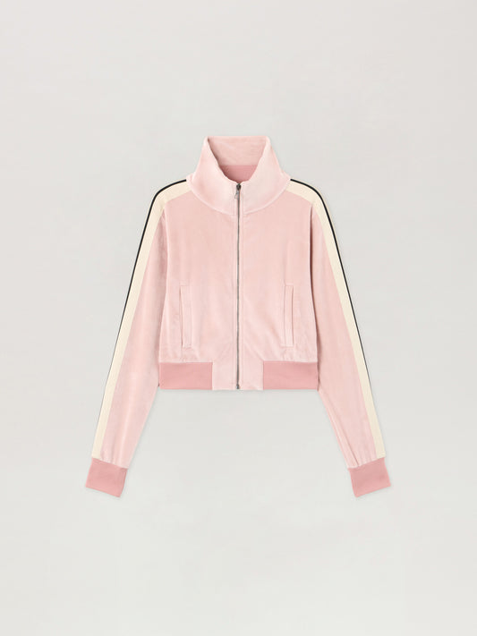 Logo Chenille Crop Track Jacket