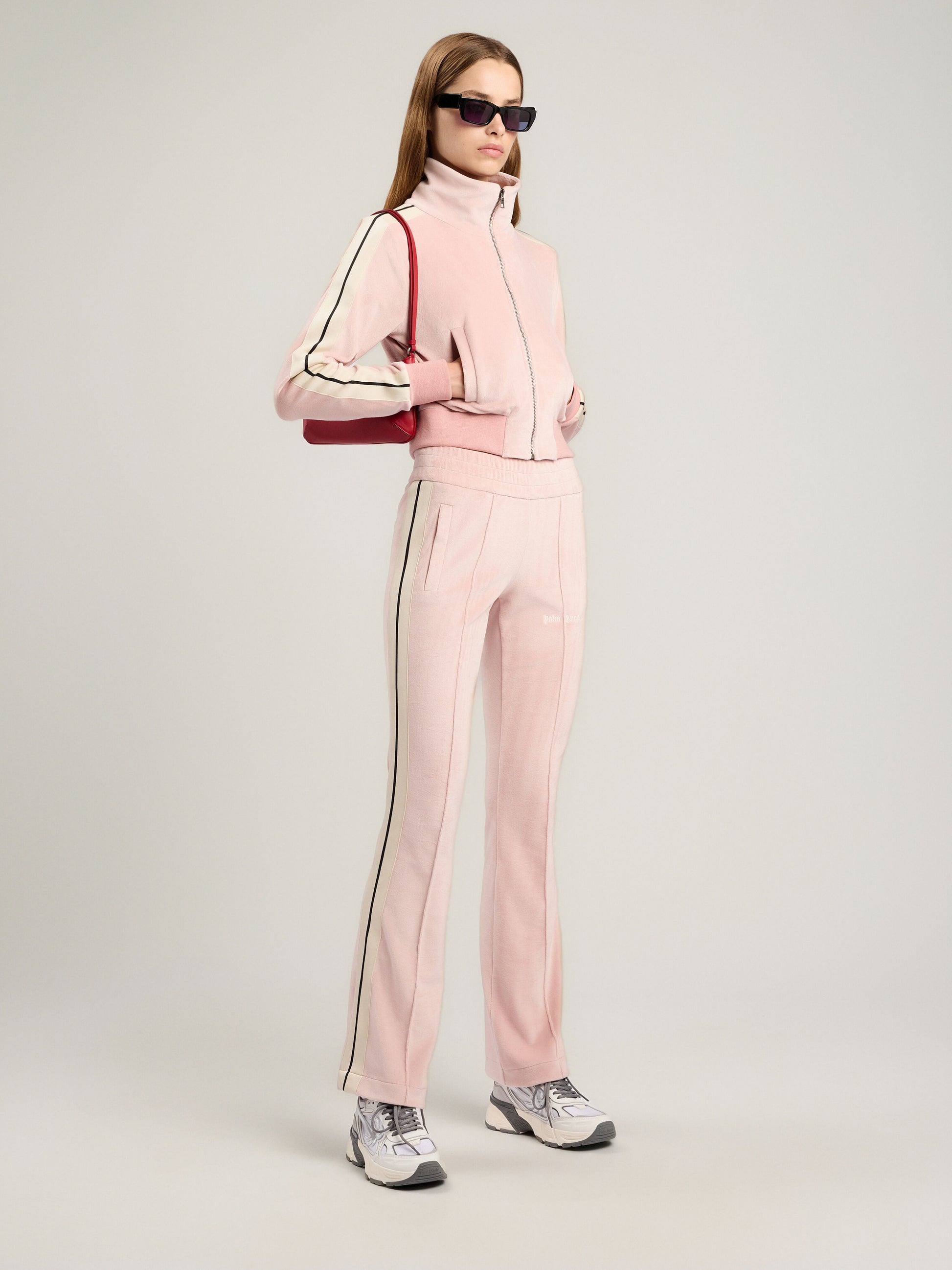 Logo Chenille Crop Track Jacket