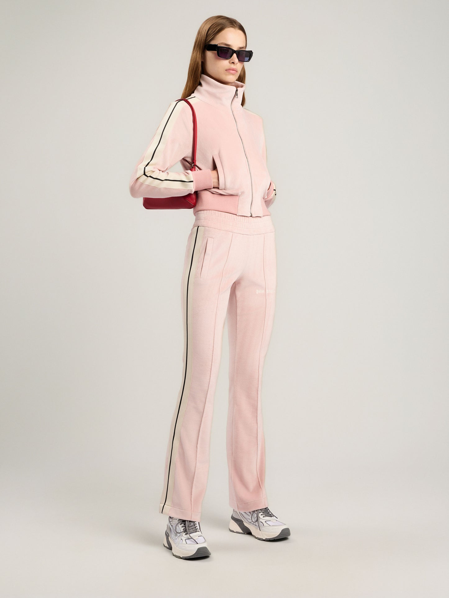 Logo Chenille Crop Track Jacket