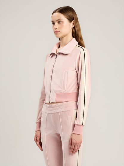 Logo Chenille Crop Track Jacket