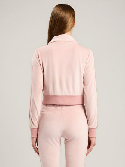 Logo Chenille Crop Track Jacket