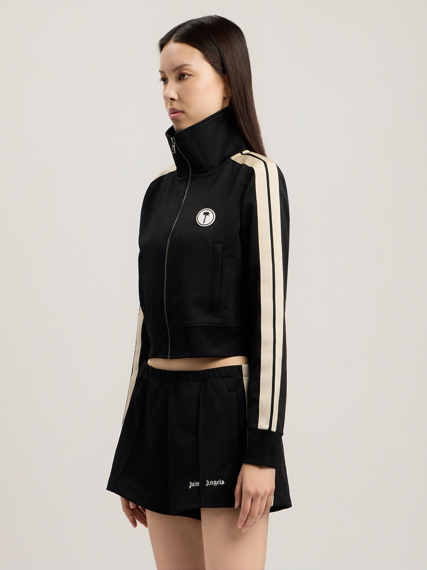 Tree Logo Crop Track Jacket