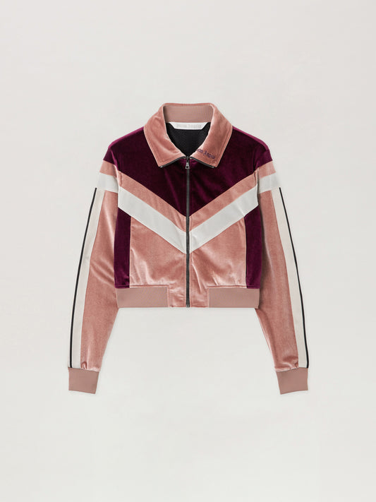Colorblock Chenille Track Jacket