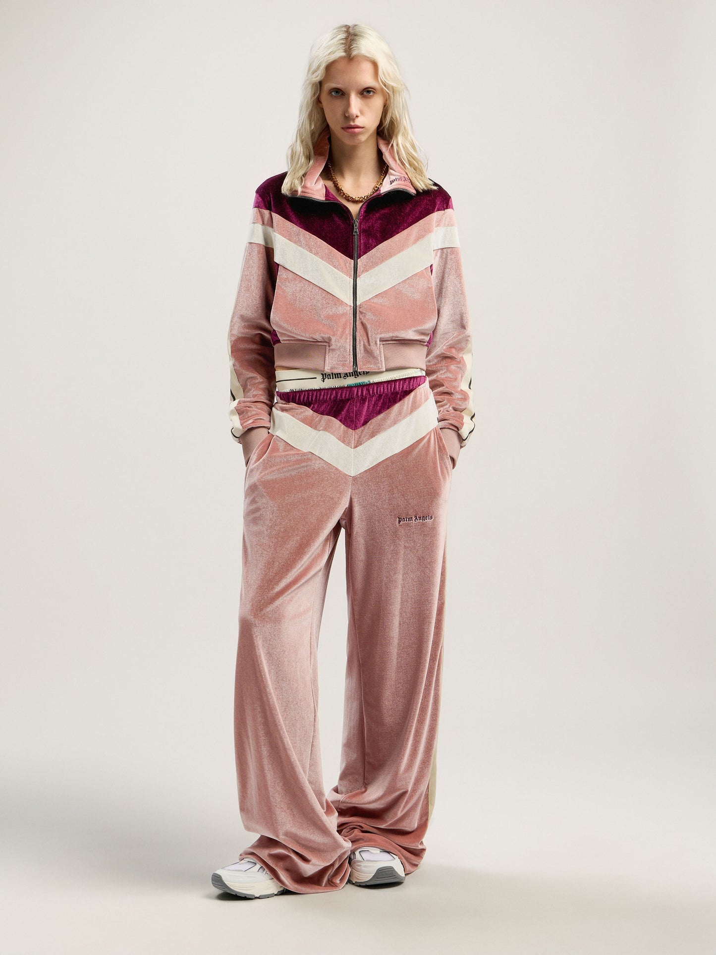 Colorblock Chenille Track Jacket