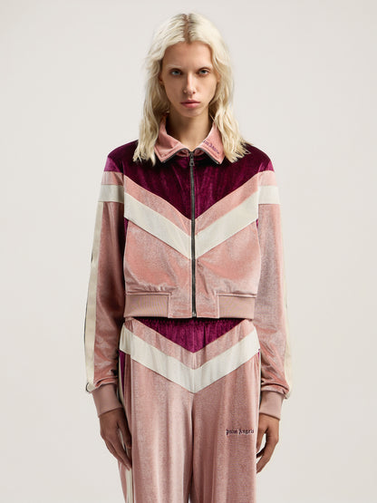 Colorblock Chenille Track Jacket