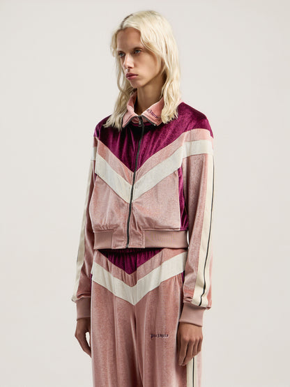 Colorblock Chenille Track Jacket