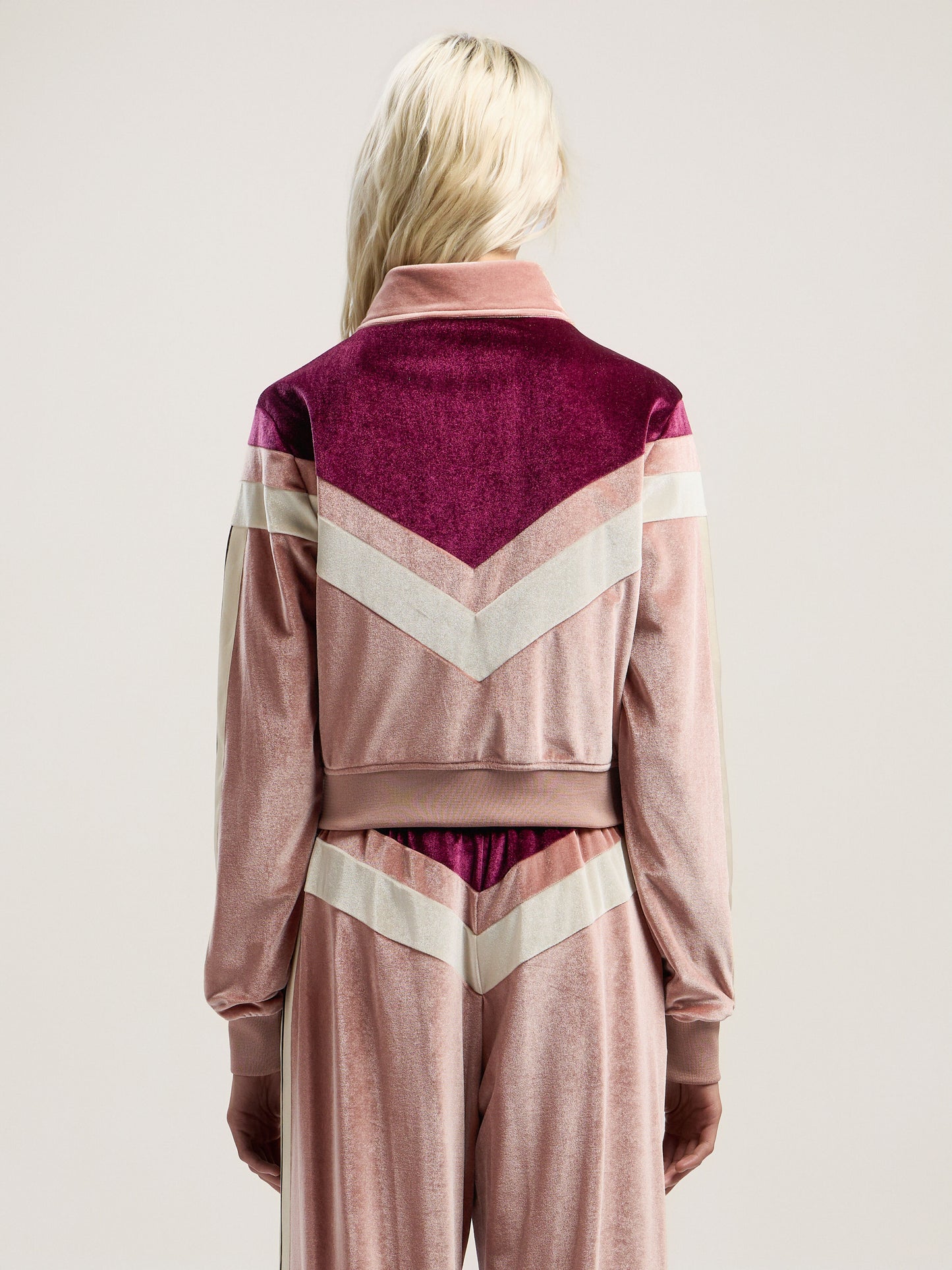 Colorblock Chenille Track Jacket