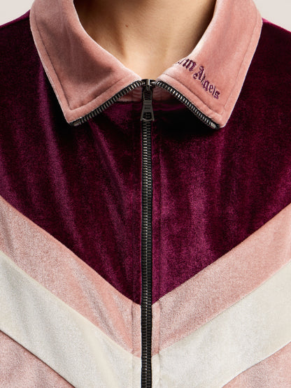Colorblock Chenille Track Jacket