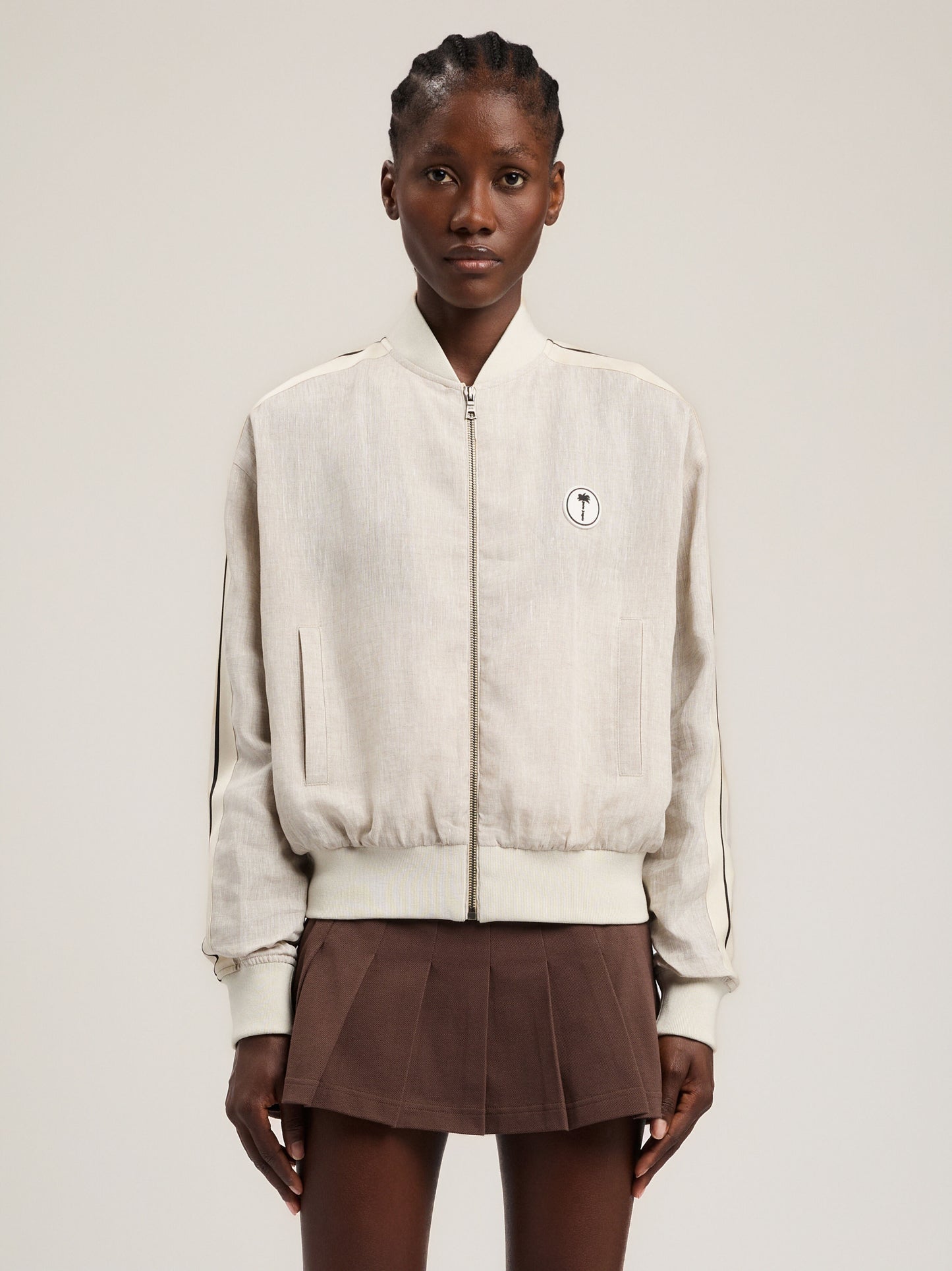 Tree Logo Track Bomber Jacket