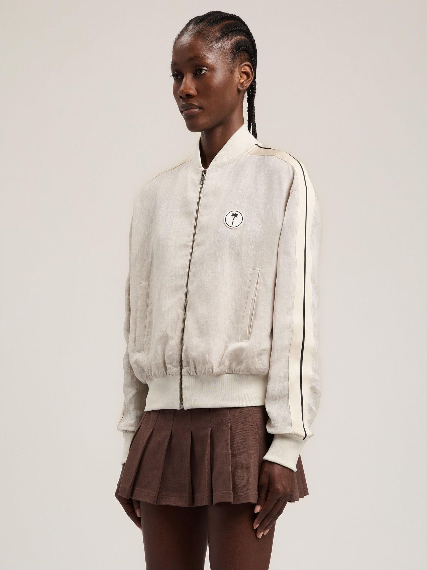 Tree Logo Track Bomber Jacket