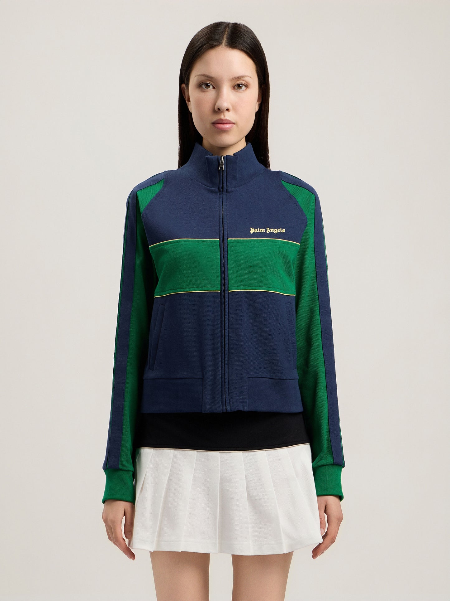 Classic Logo Zipped Crew Jacket