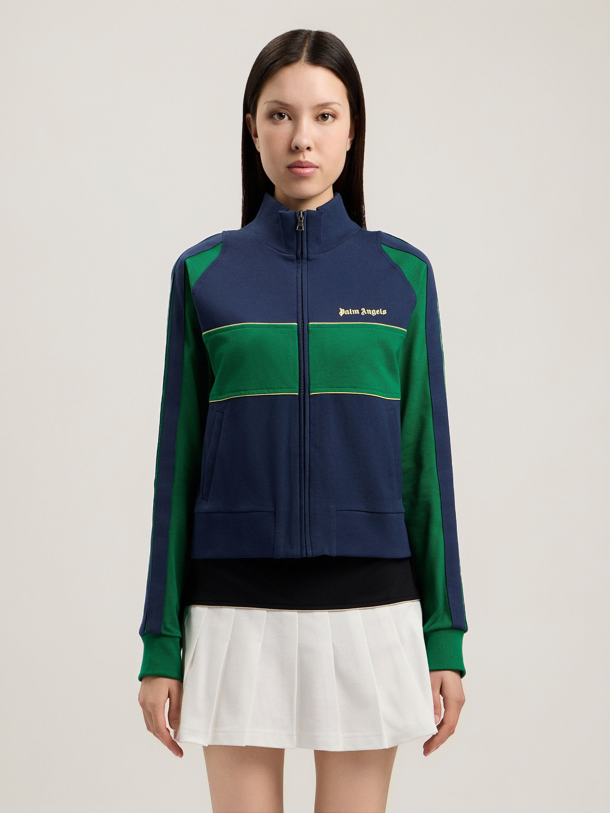 Classic Logo Zipped Crew Jacket