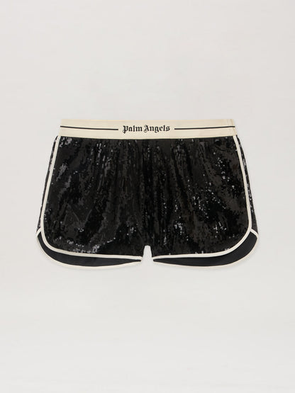Classic Logo Sequin Shorts