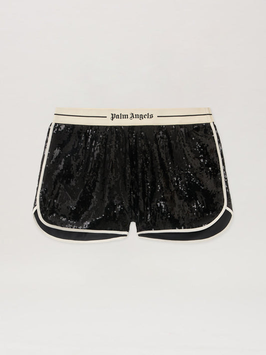 Classic Logo Sequin Shorts