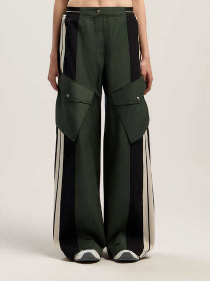 Colorblock Cargo Pants