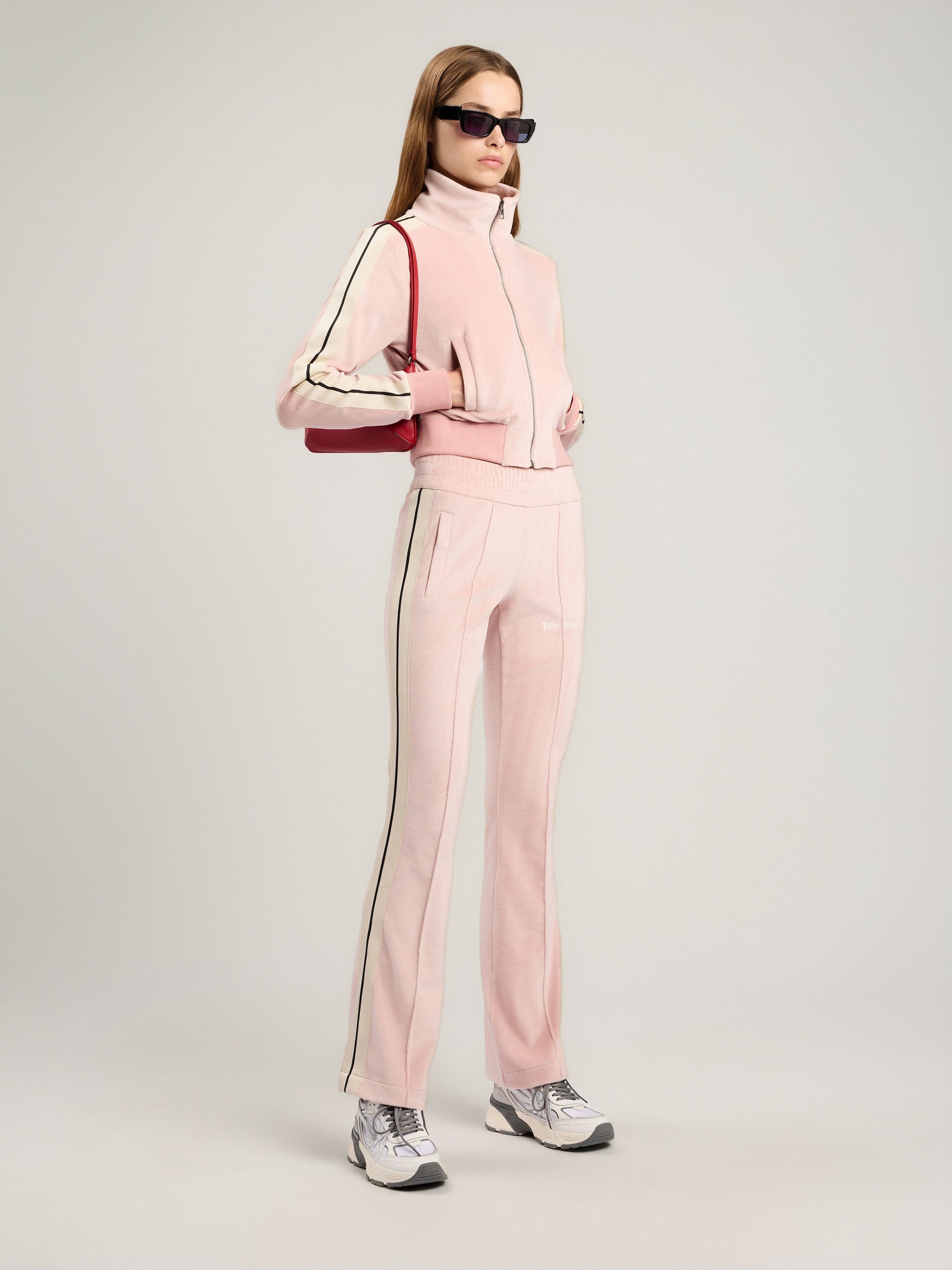 Logo Flare Chenille Track Pants
