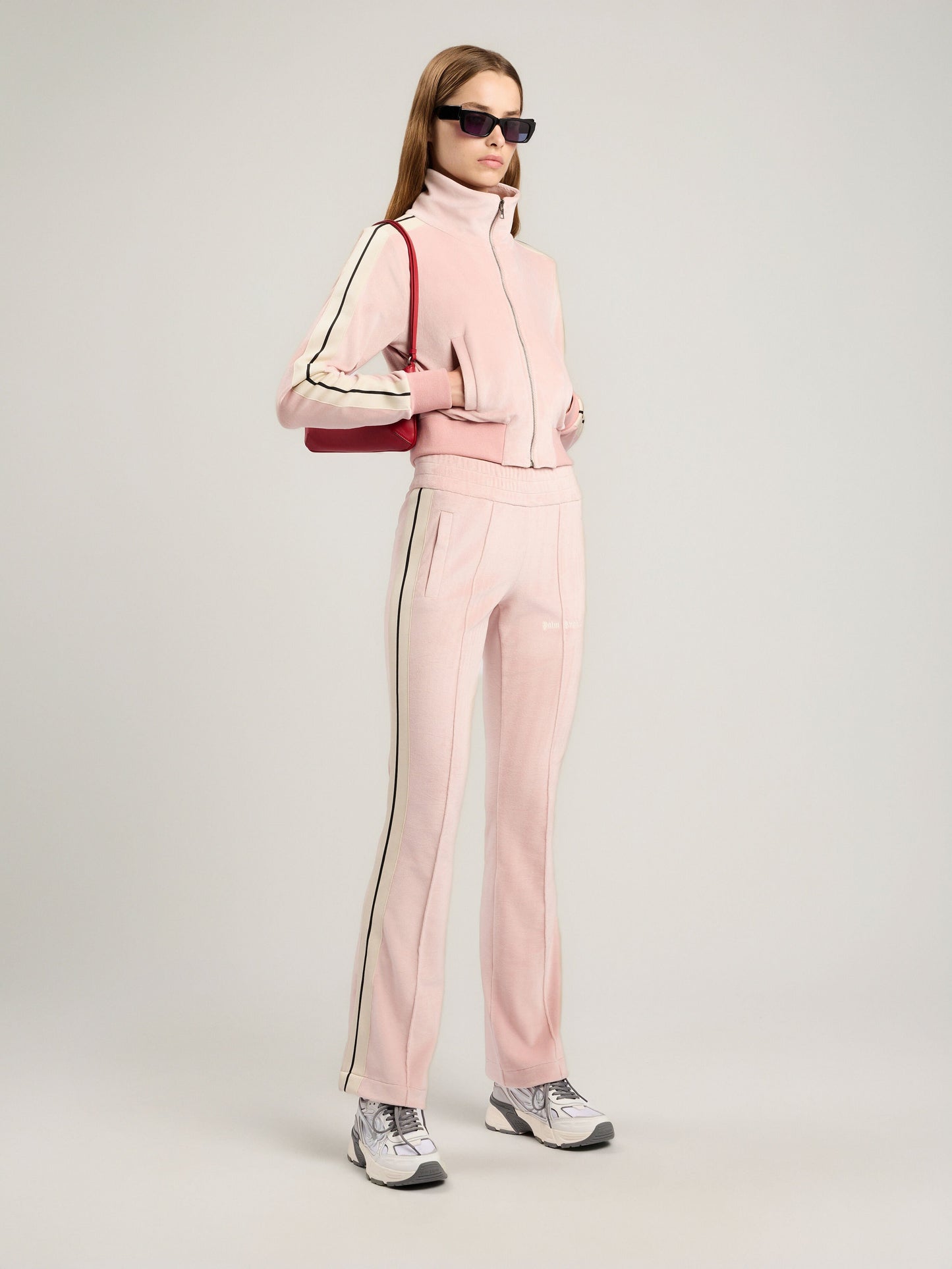 Logo Flare Chenille Track Pants