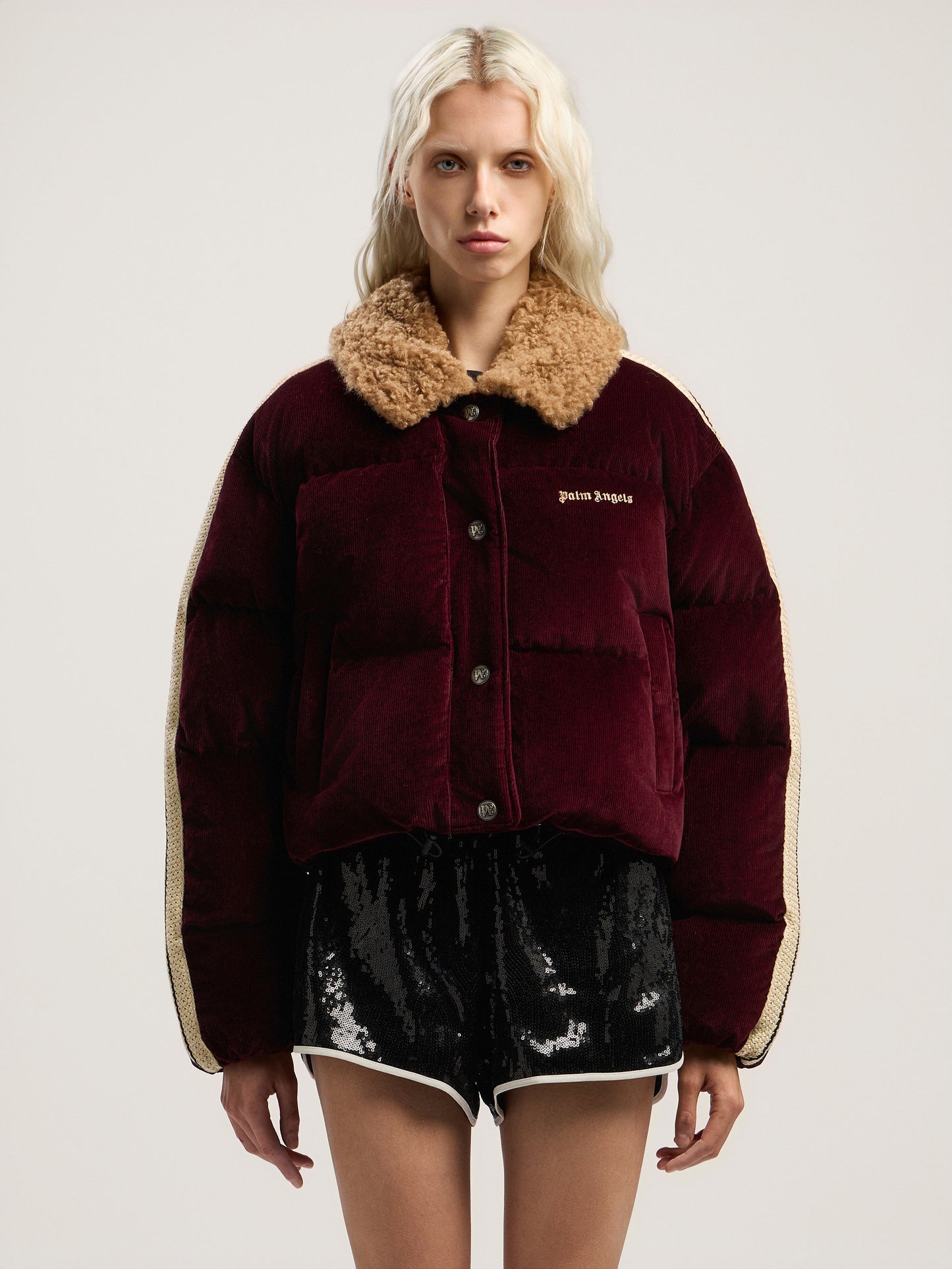 Classic Logo Cord Down Jacket