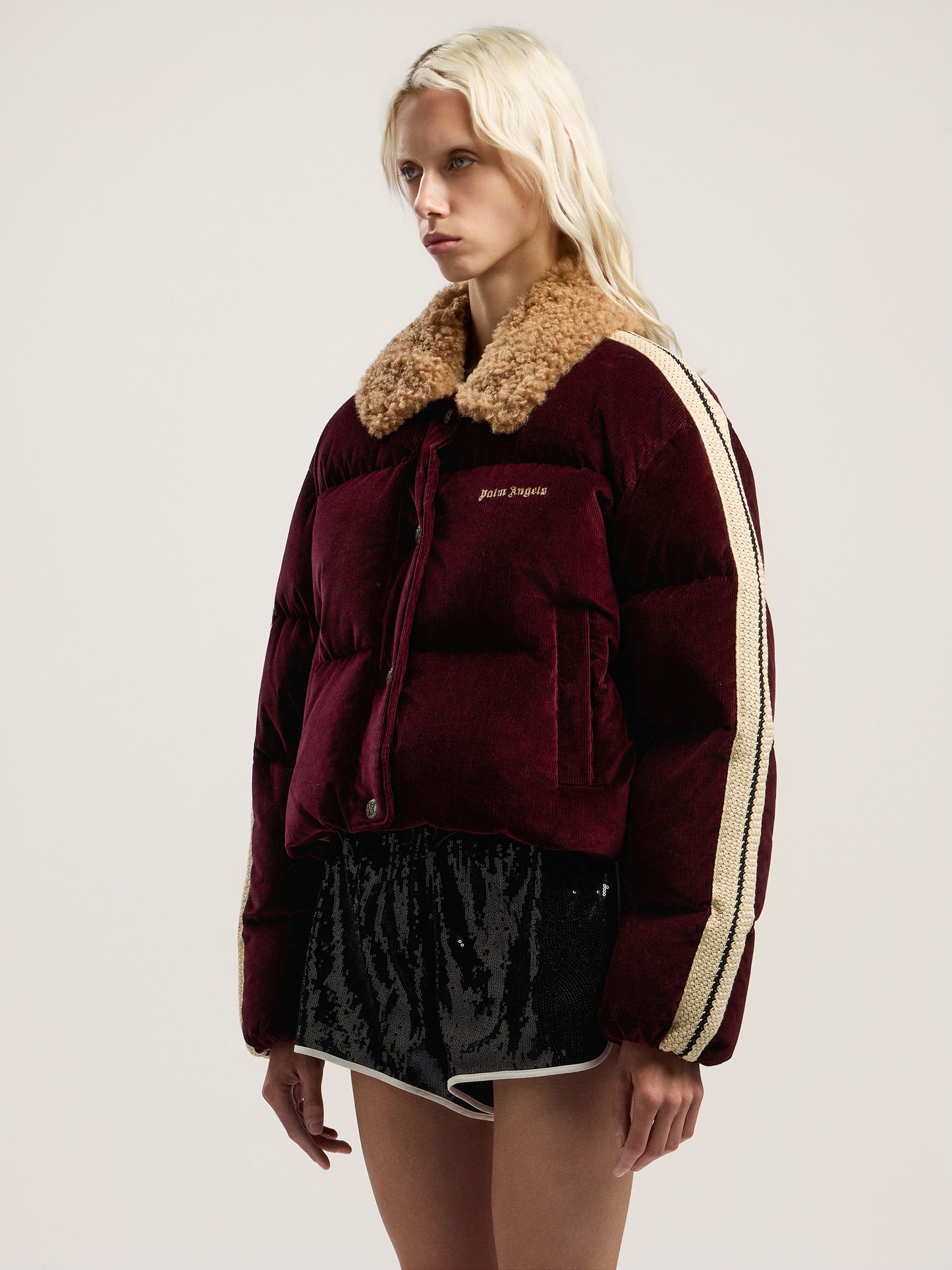 Classic Logo Cord Down Jacket