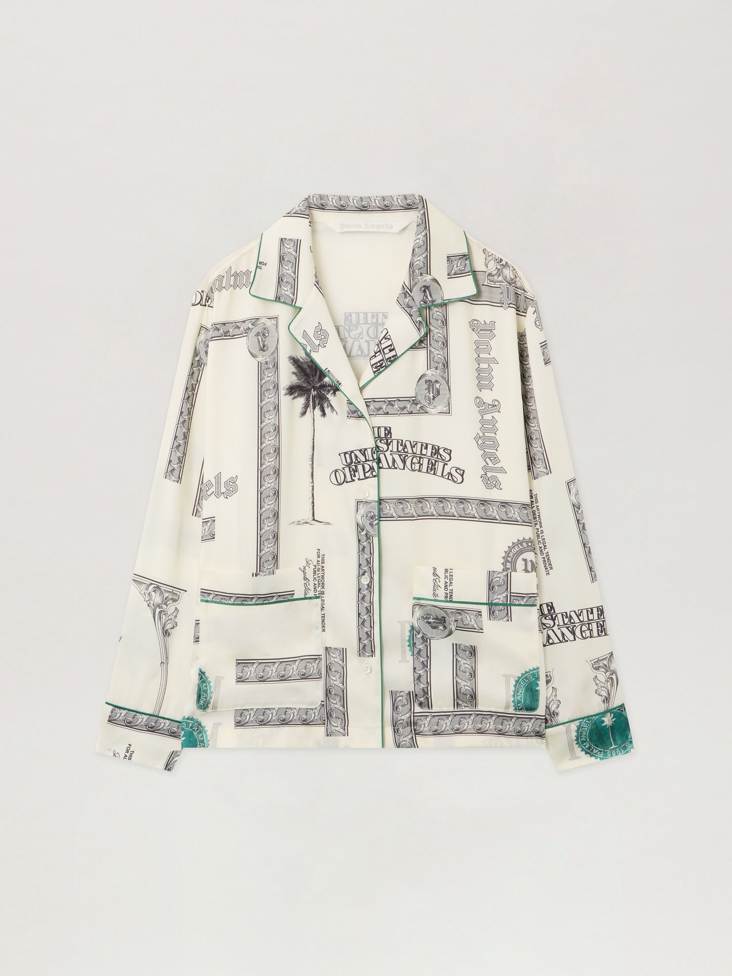 Dollar Print Pajama Shirt