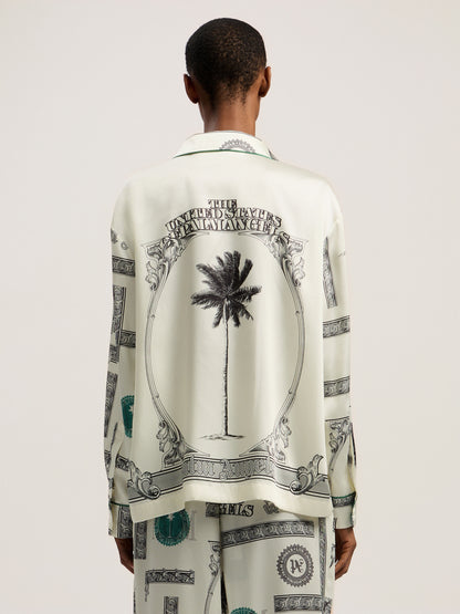 Dollar Print Pajama Shirt