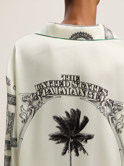 Dollar Print Pajama Shirt