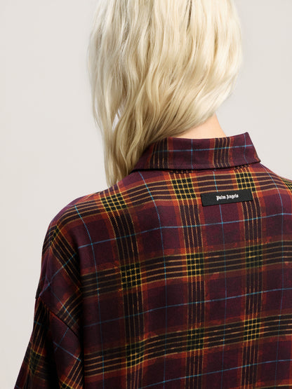 Overdyed Check Flames Shirt