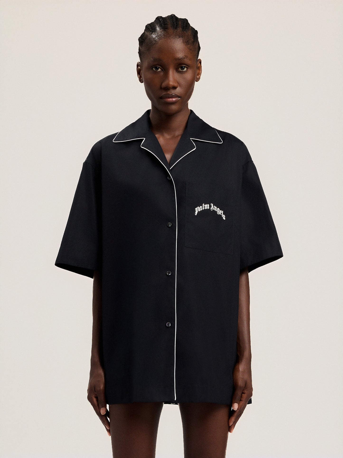 Curved Logo Bowling Shirt