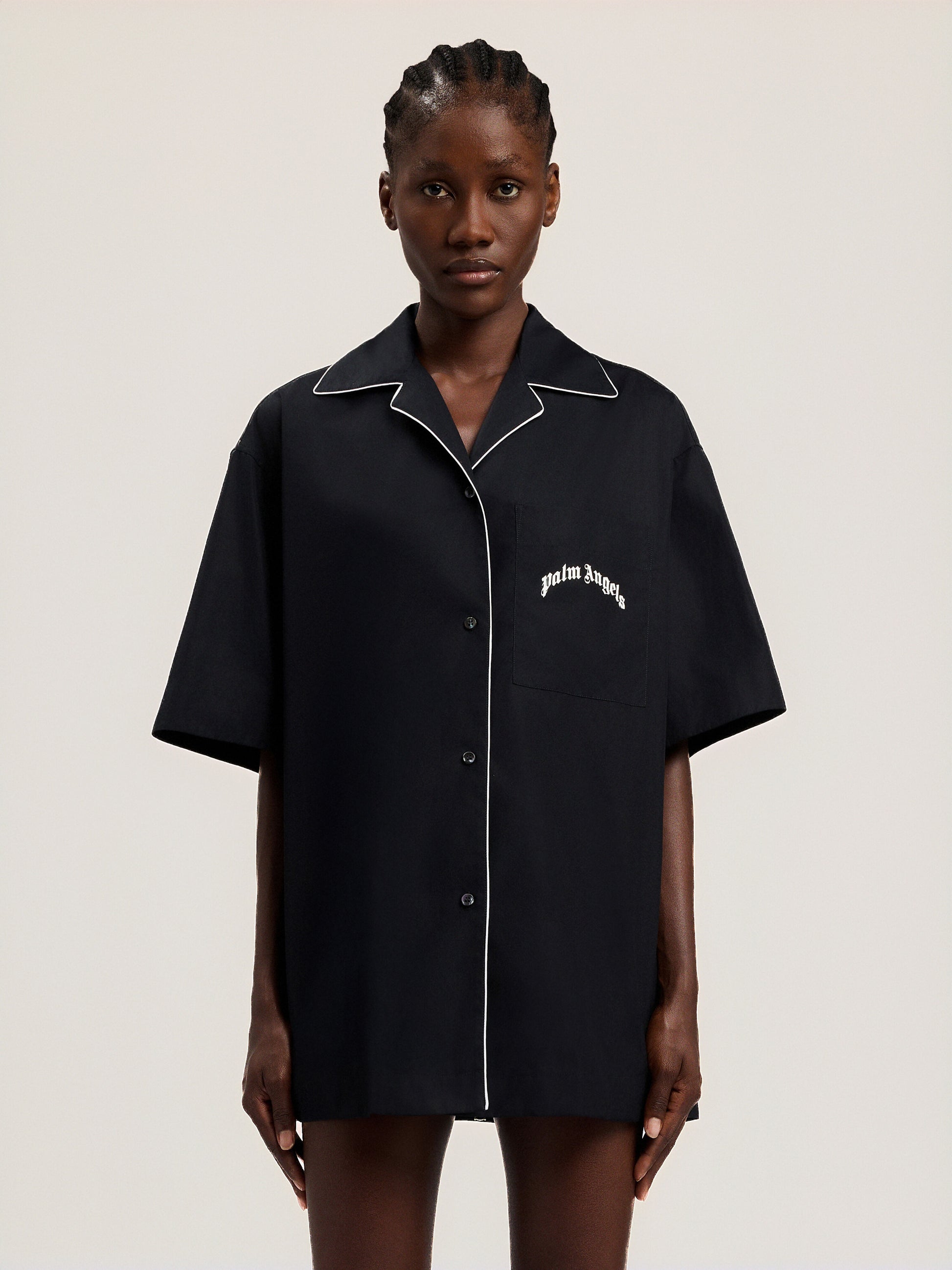 Curved Logo Bowling Shirt