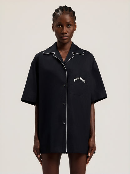 Curved Logo Bowling Shirt