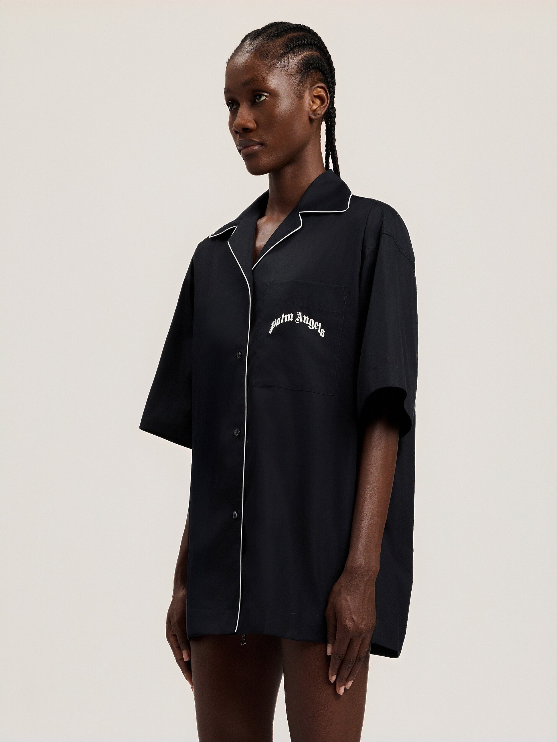 Curved Logo Bowling Shirt