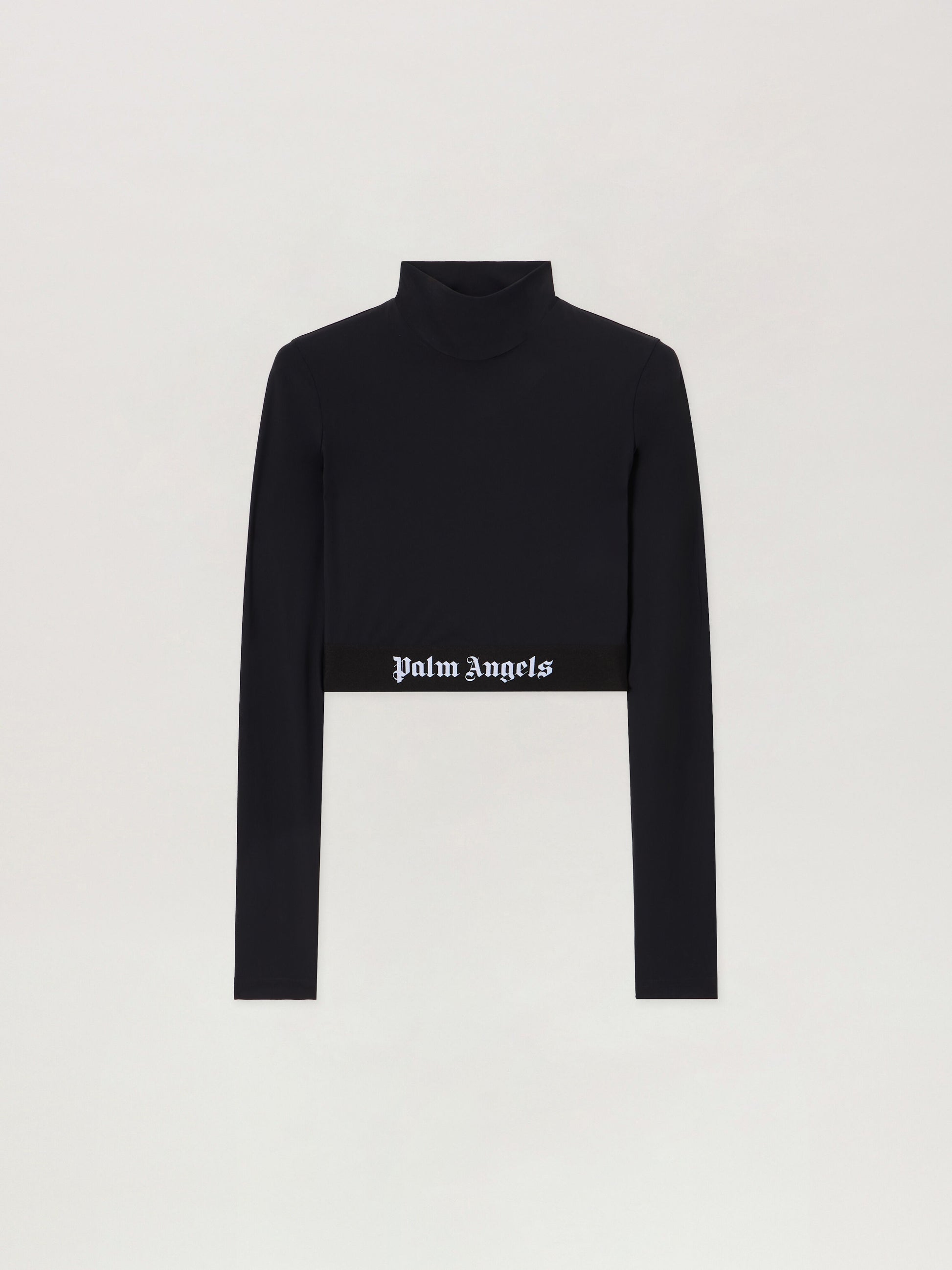 Classic Logo Long Sleeved Mockneck Top