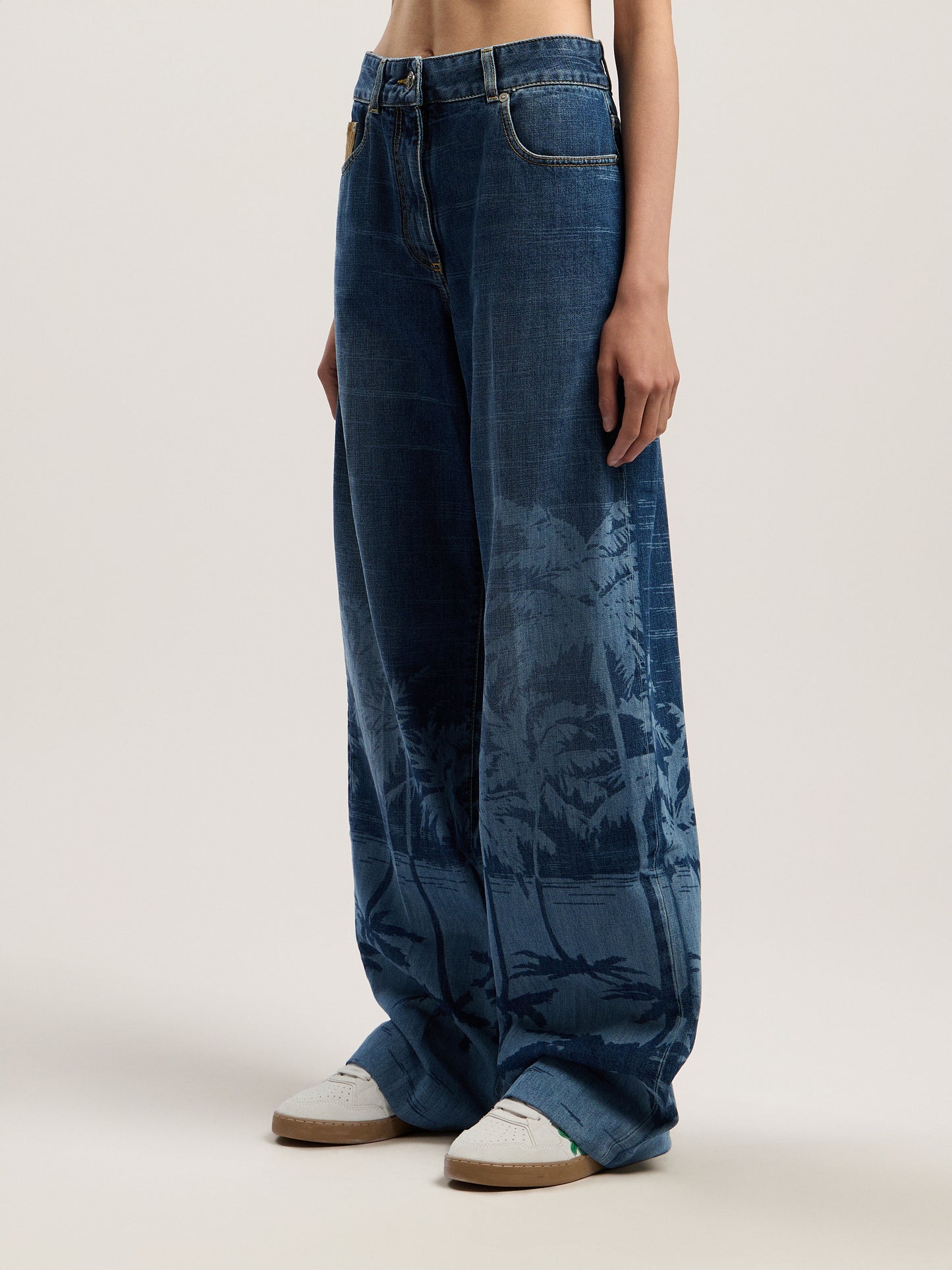 Palms Loose Denim Pants