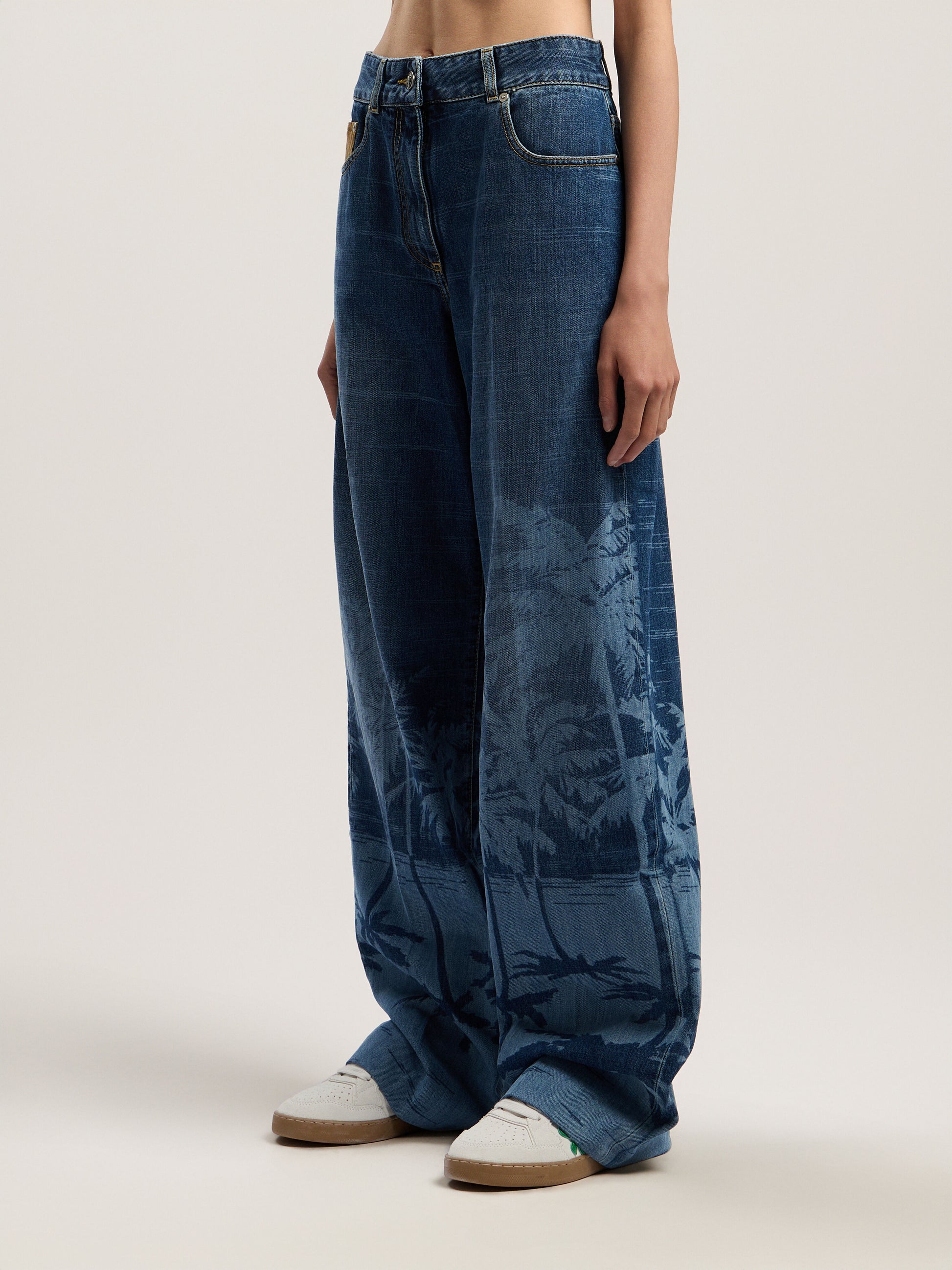 Palms Loose Denim Pants