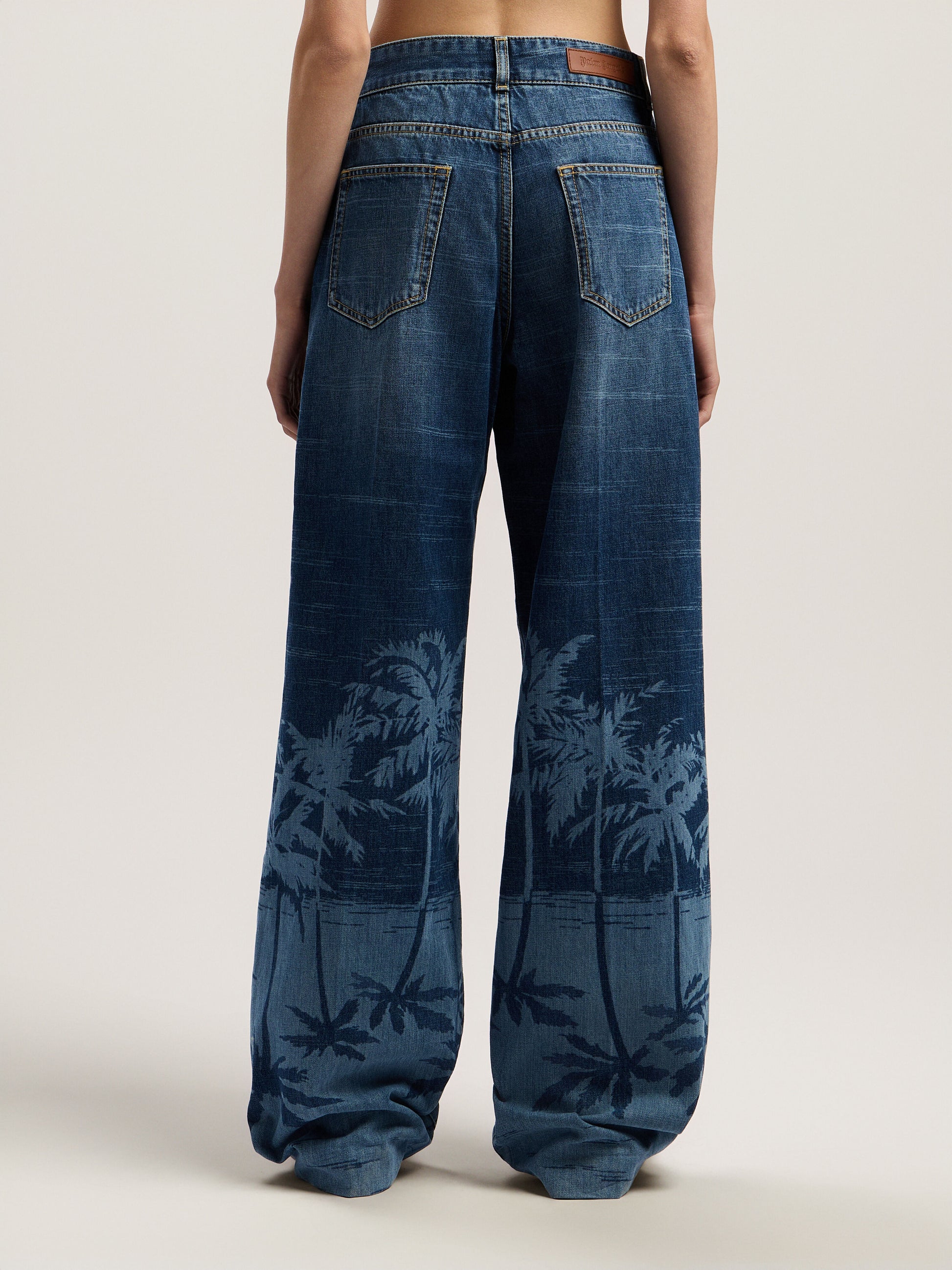 Palms Loose Denim Pants