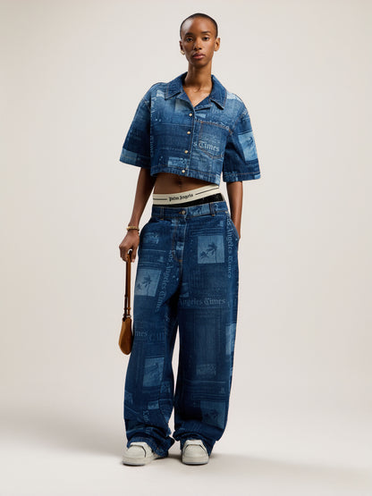 Paxlatimes Baggy Denim Pants