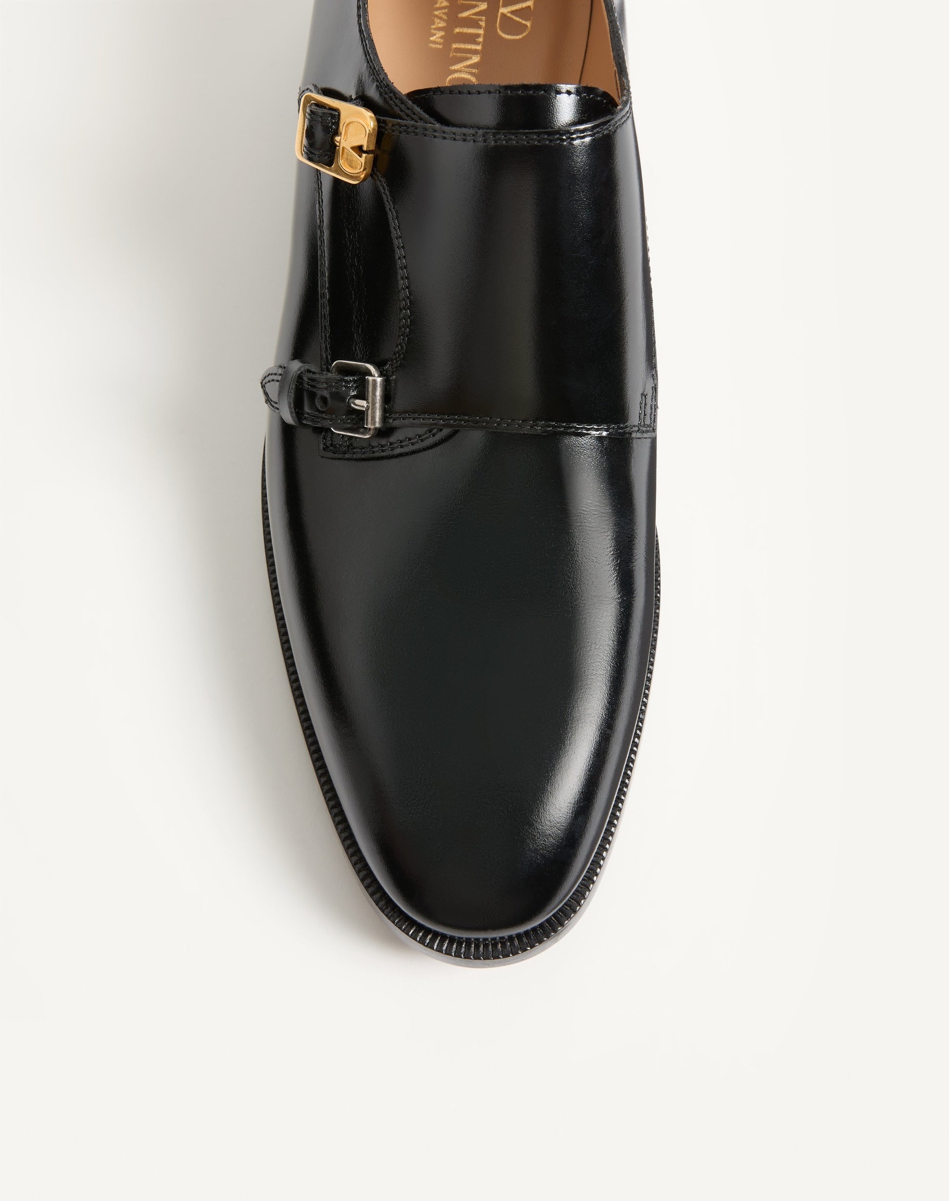 Pas Des Dieux Double Monk Strap Shoes In Calfskin