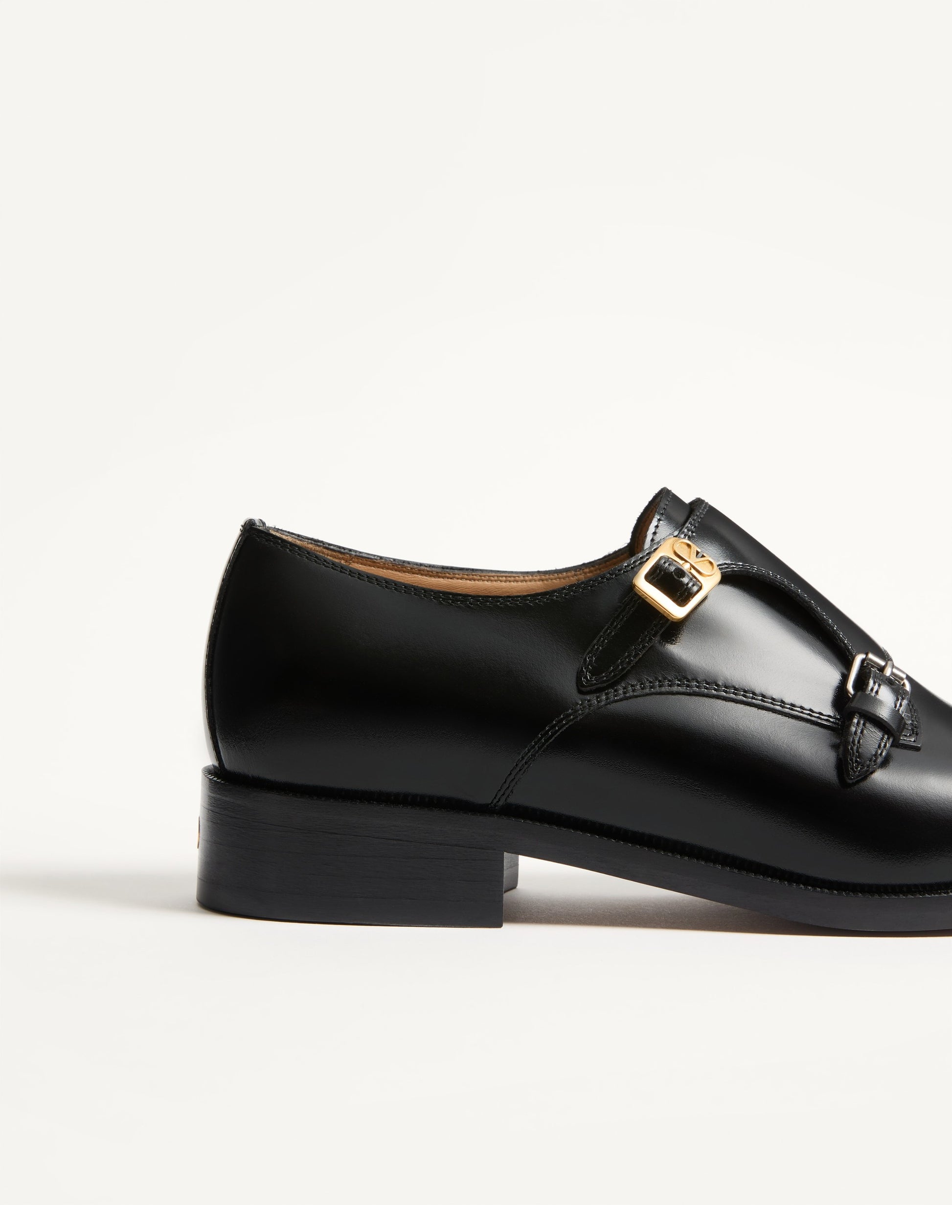 Pas Des Dieux Double Monk Strap Shoes In Calfskin
