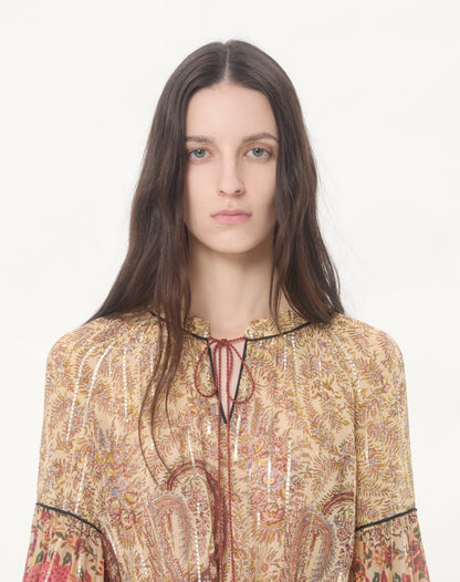 Pekin Voyage Imaginaire Paisley Top