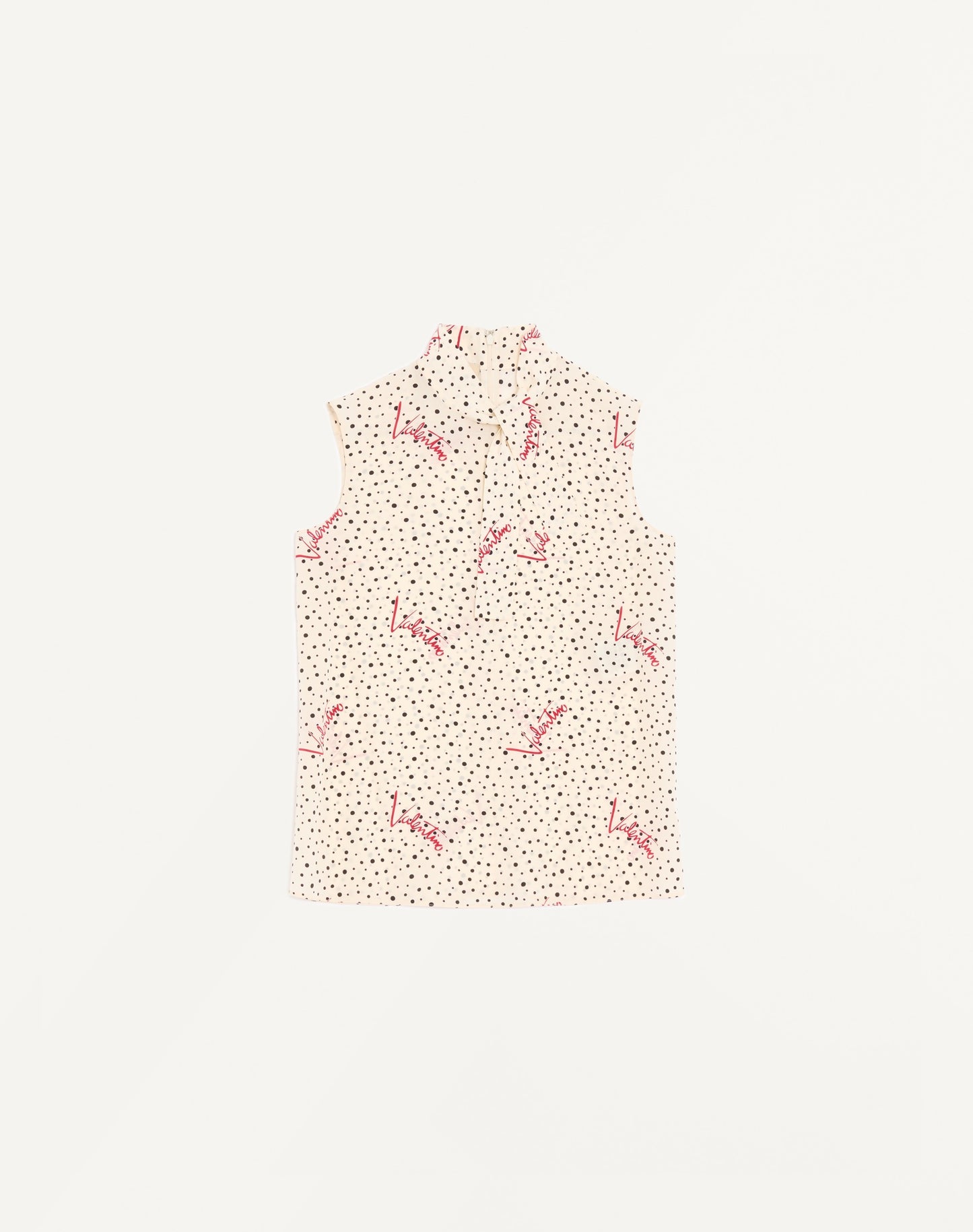 Plus De Pois Crepe De Chine Bubble Top