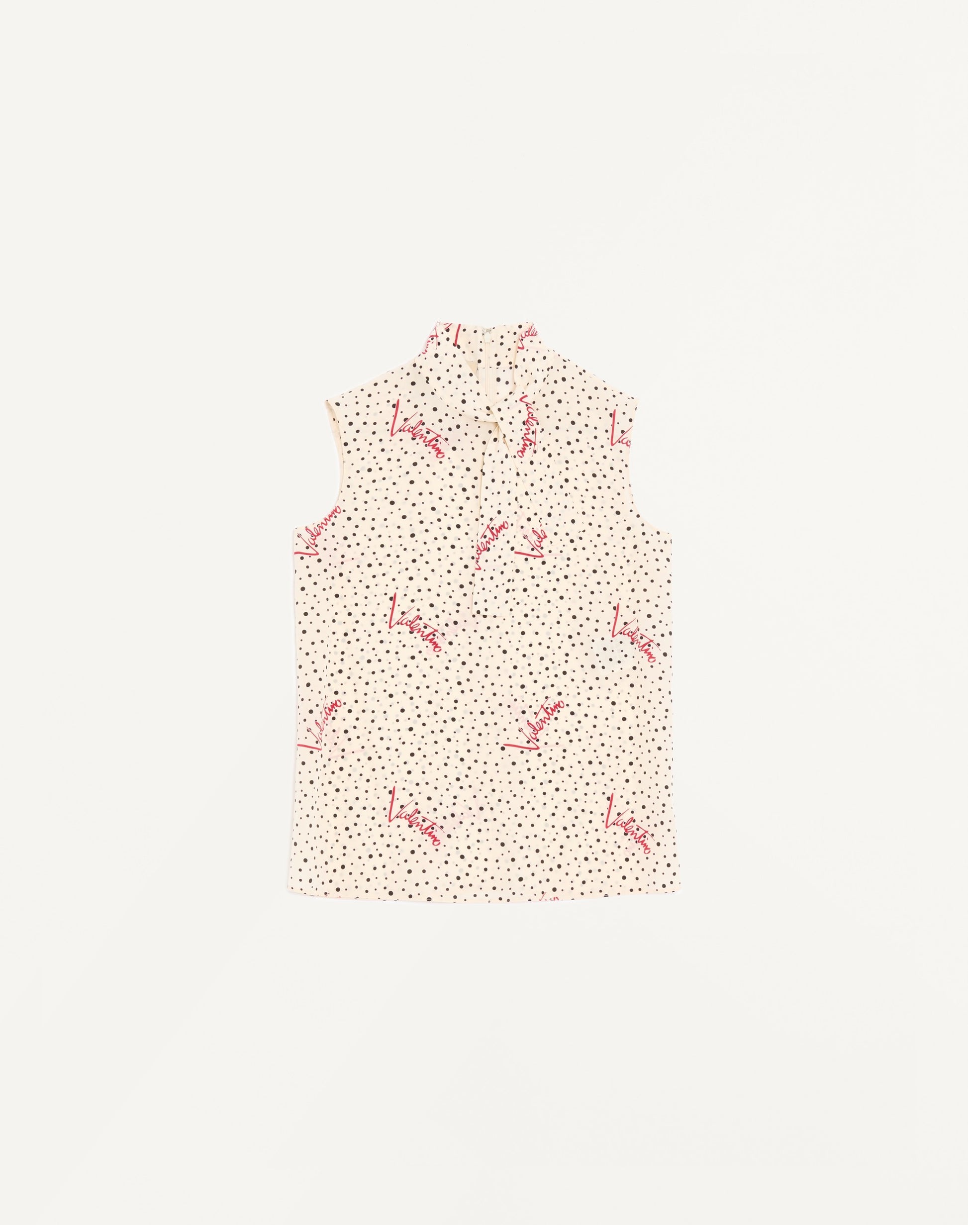 Plus De Pois Crepe De Chine Bubble Top