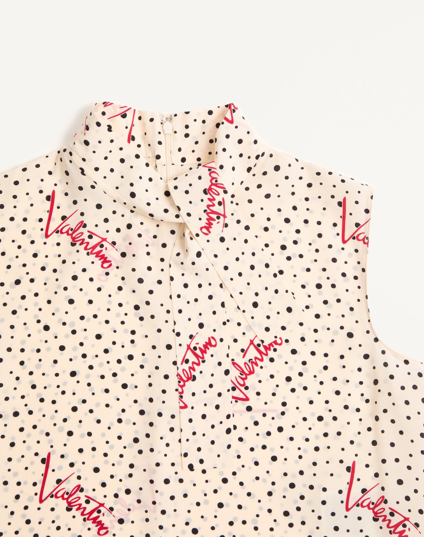 Plus De Pois Crepe De Chine Bubble Top