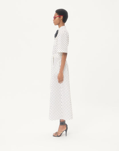 Poplin Plusdepois Print Midi Dress